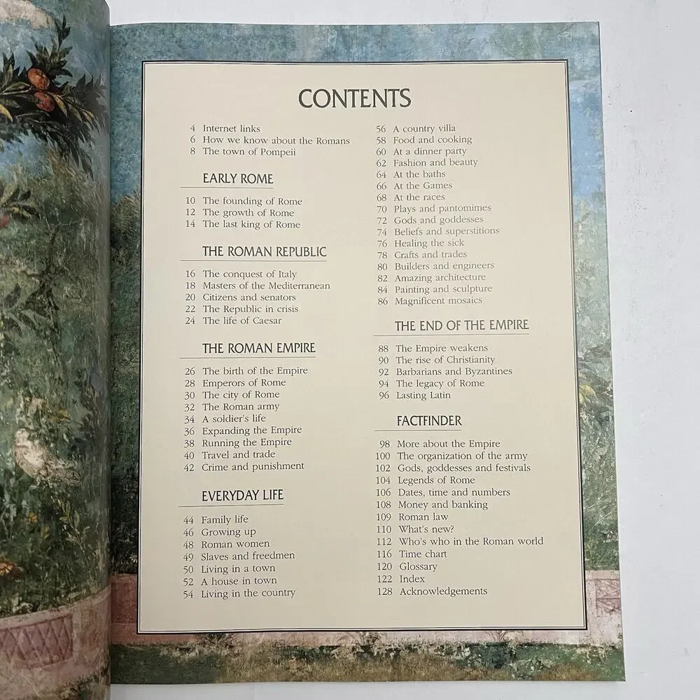 Usborne Internet Linked Encyclopedia Of The Roman World Paperback Book History